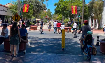 State Street Bikes Pedestrians Intersection News Crop